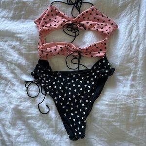 For love and lemons one piece swimsuit sz M cutout